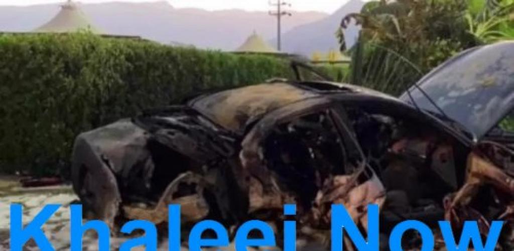 خمسة شبّان من قلوة ينقذون شابًا من موت محقق داخل مركبة مشتعلة