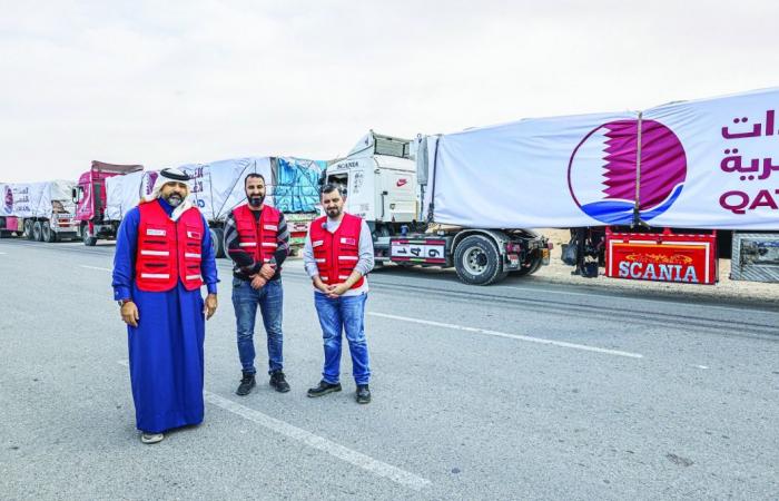 قطر الان | الهلال الأحمر: دخول الدفعة الأولى من مساعدات قطر إلى غزة | الخليج الان