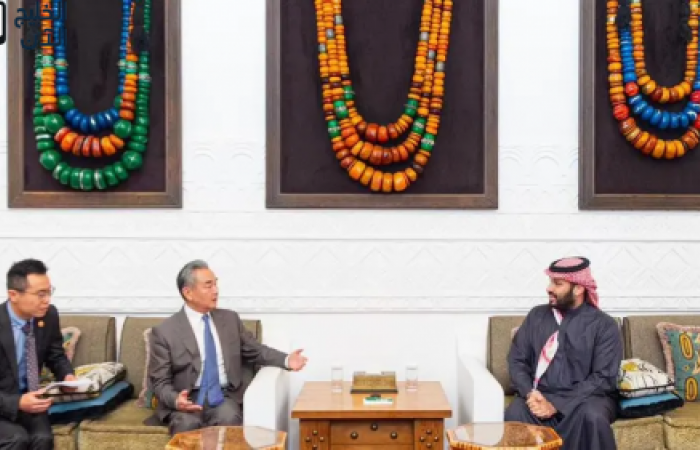 ولي العهد السعودي يبحث مع وزير خارجية الصين مستقبل العلاقات والتطورات الدولية