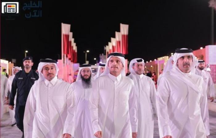 رئيس مجلس الوزراء ووزير الخارجية يتفقد فعاليات درب الساعي ضمن احتفالات اليوم الوطني