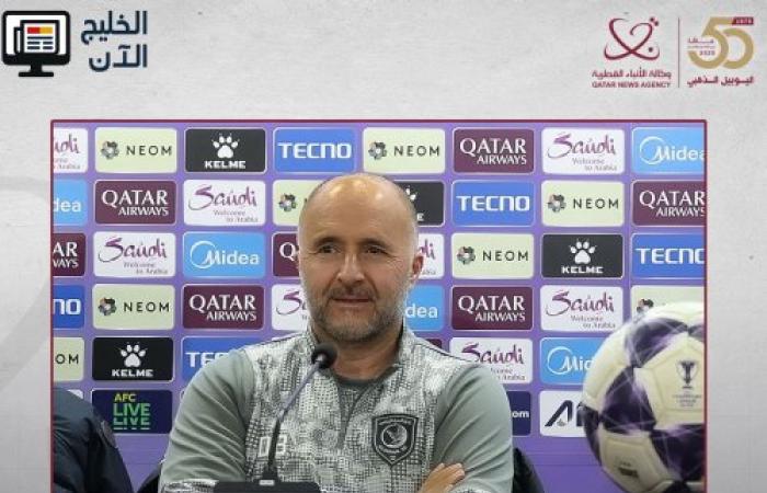 بلماضي يعلن جاهزية الدحيل لتحدي تراكتور الإيراني في دوري أبطال آسيا للنخبة